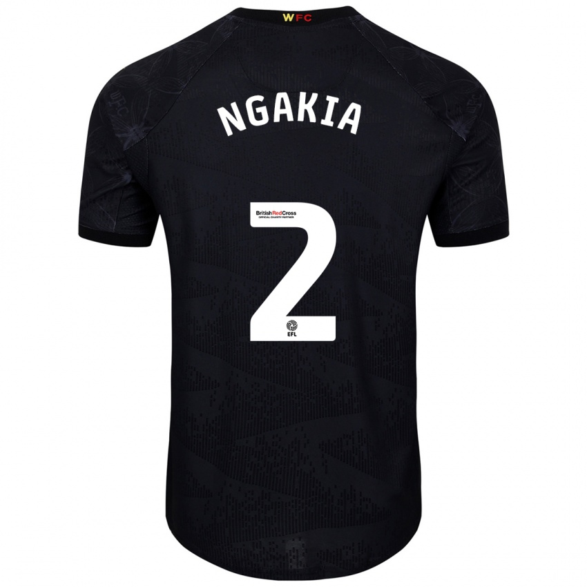 Kinderen Jeremy Ngakia #2 Zwart Wit Uitshirt Uittenue 2024/25 T-Shirt België