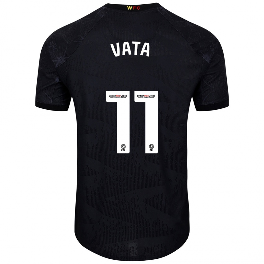 Kinderen Rocco Vata #11 Zwart Wit Uitshirt Uittenue 2024/25 T-Shirt België