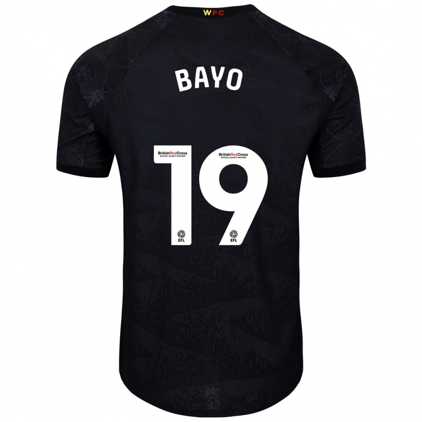 Enfant Maillot Vakoun Bayo #19 Noir Blanc Tenues Extérieur 2024/25 T-Shirt Belgique