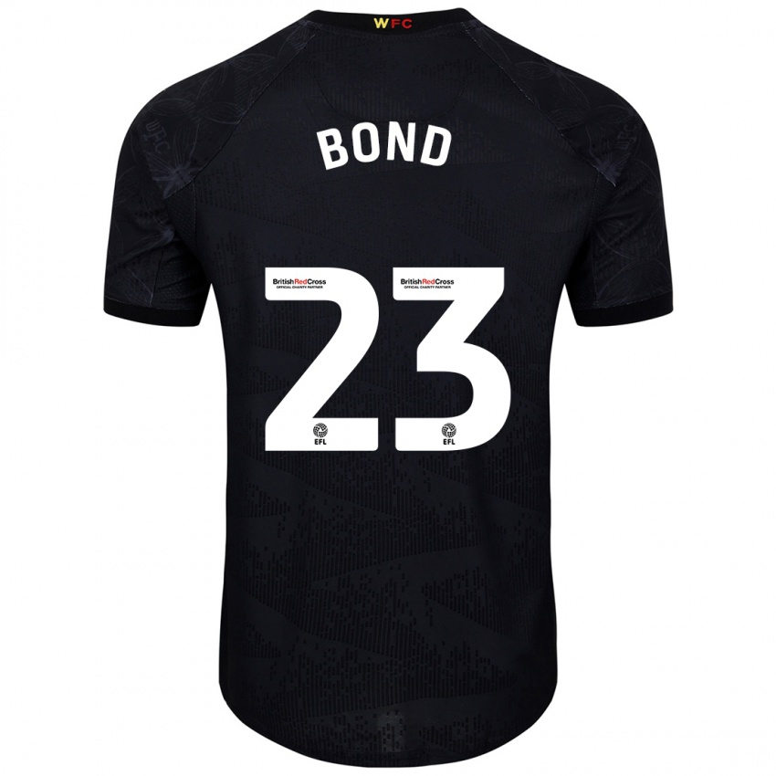 Kinderen Jonathan Bond #23 Zwart Wit Uitshirt Uittenue 2024/25 T-Shirt België