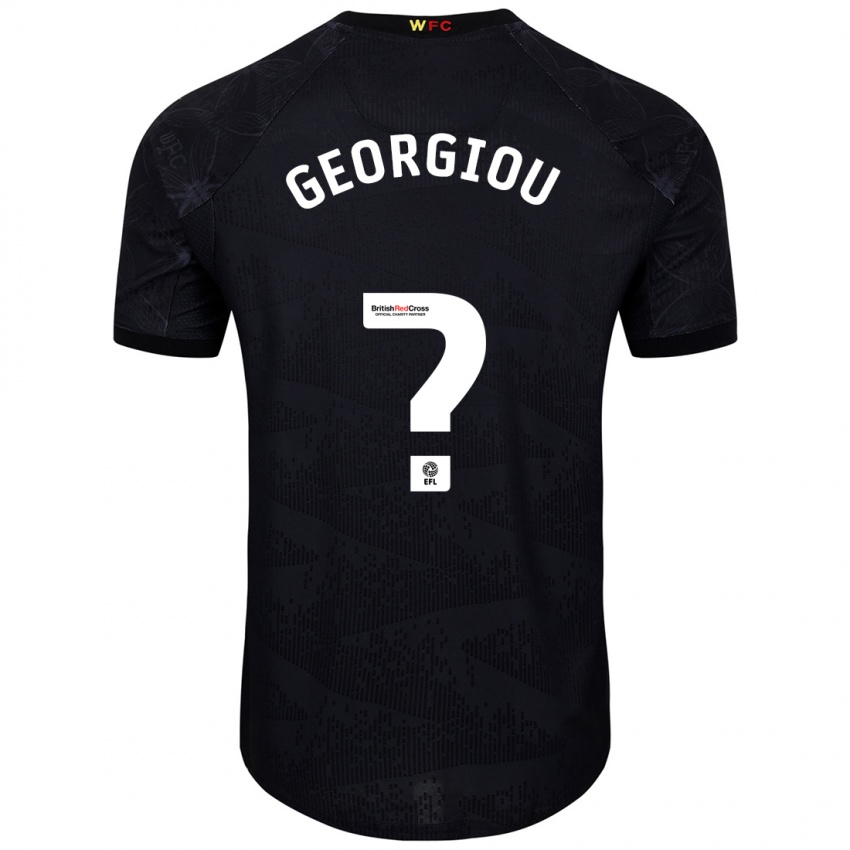 Kinderen Thomas Georgiou #0 Zwart Wit Uitshirt Uittenue 2024/25 T-Shirt België