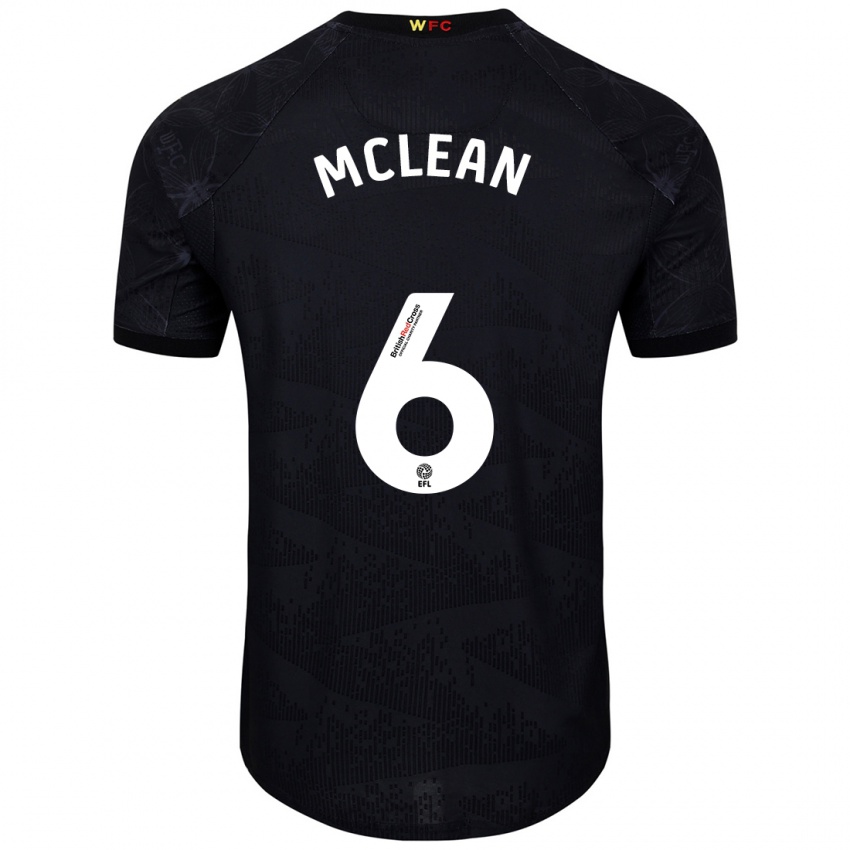 Kinderen Sophie Mclean #6 Zwart Wit Uitshirt Uittenue 2024/25 T-Shirt België