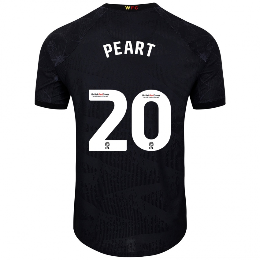 Kinderen Kalani Peart #20 Zwart Wit Uitshirt Uittenue 2024/25 T-Shirt België