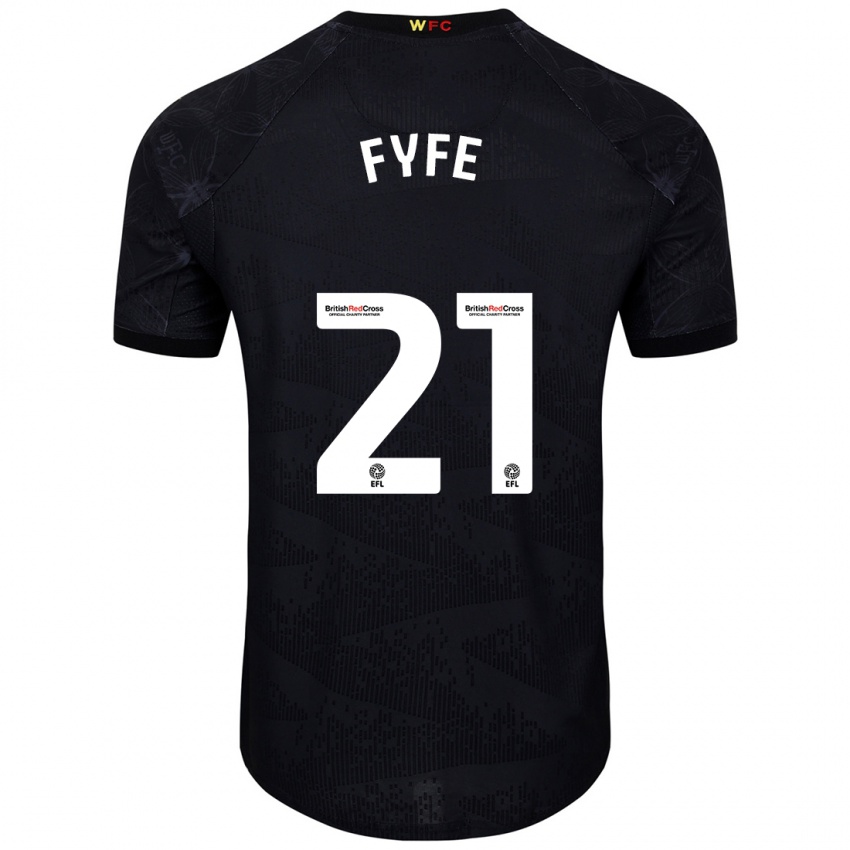 Kinderen Flo Fyfe #21 Zwart Wit Uitshirt Uittenue 2024/25 T-Shirt België