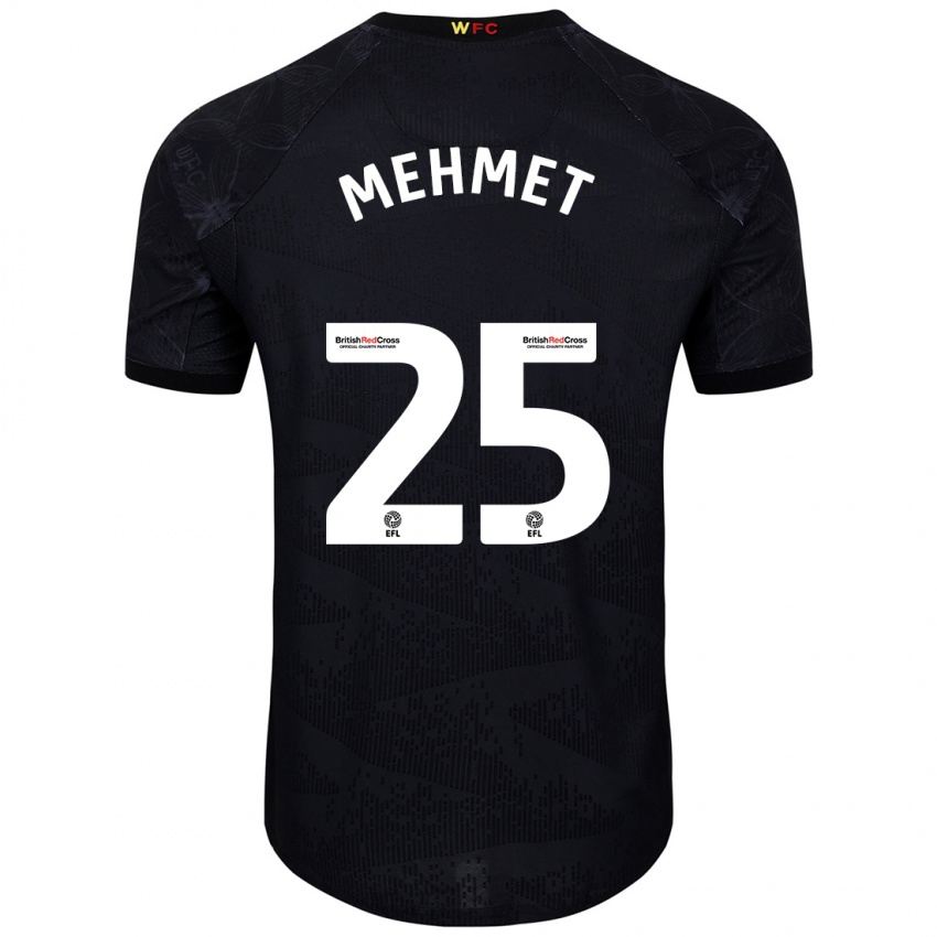 Kinderen Melis Mehmet #25 Zwart Wit Uitshirt Uittenue 2024/25 T-Shirt België