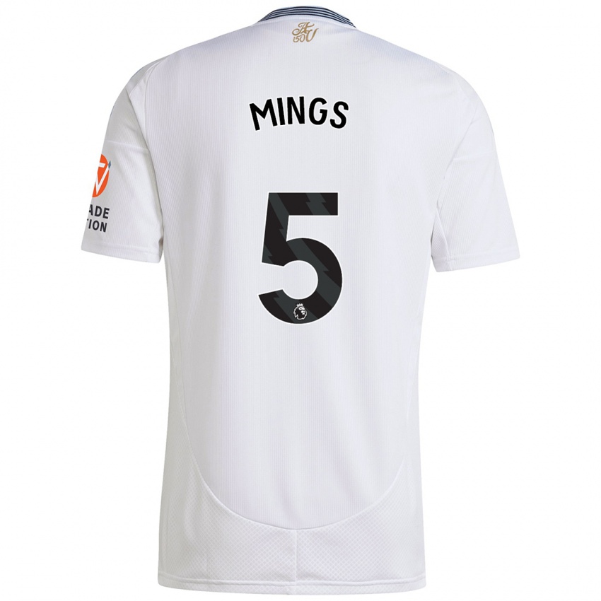 Enfant Maillot Tyrone Mings #5 Blanc Tenues Extérieur 2024/25 T-Shirt Belgique