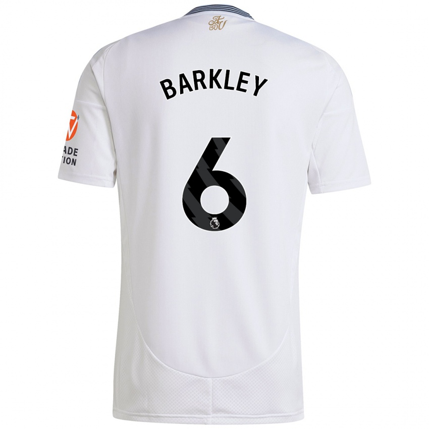 Kinderen Ross Barkley #6 Wit Uitshirt Uittenue 2024/25 T-Shirt België