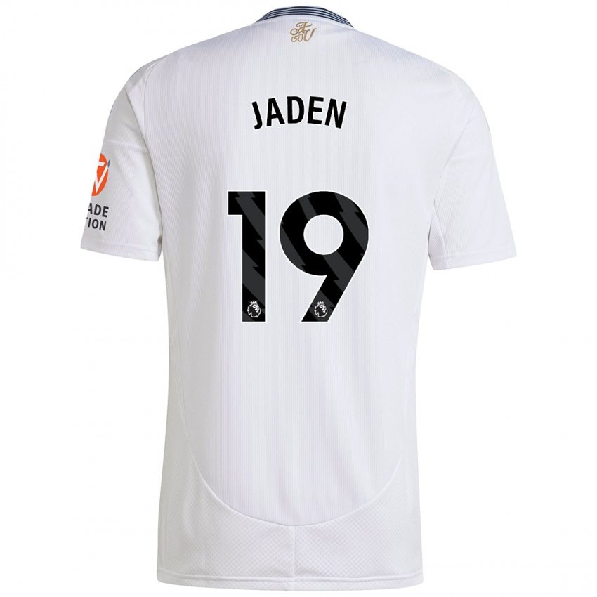 Enfant Maillot Jaden Philogene #19 Blanc Tenues Extérieur 2024/25 T-Shirt Belgique