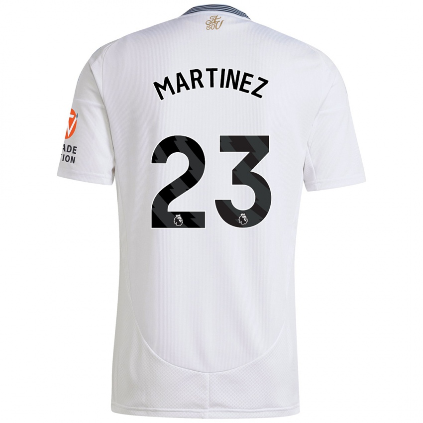 Kinder Emiliano Martínez #23 Weiß Auswärtstrikot Trikot 2024/25 T-Shirt Belgien