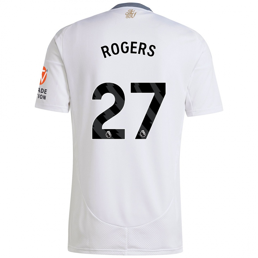 Enfant Maillot Morgan Rogers #27 Blanc Tenues Extérieur 2024/25 T-Shirt Belgique