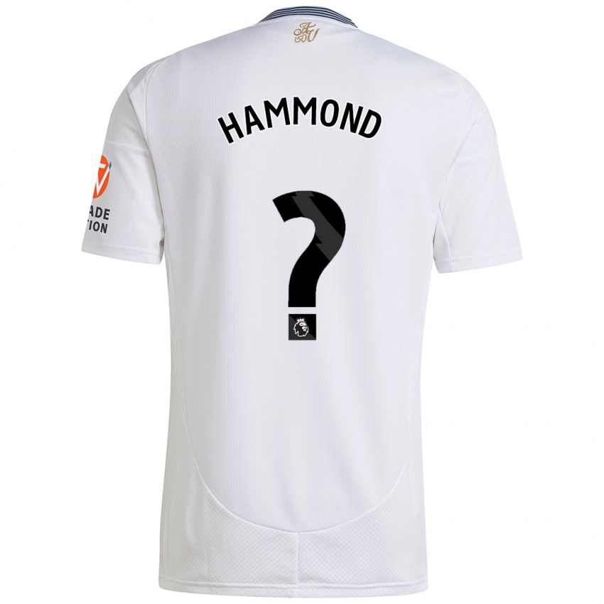 Enfant Maillot Alex Hammond #0 Blanc Tenues Extérieur 2024/25 T-Shirt Belgique