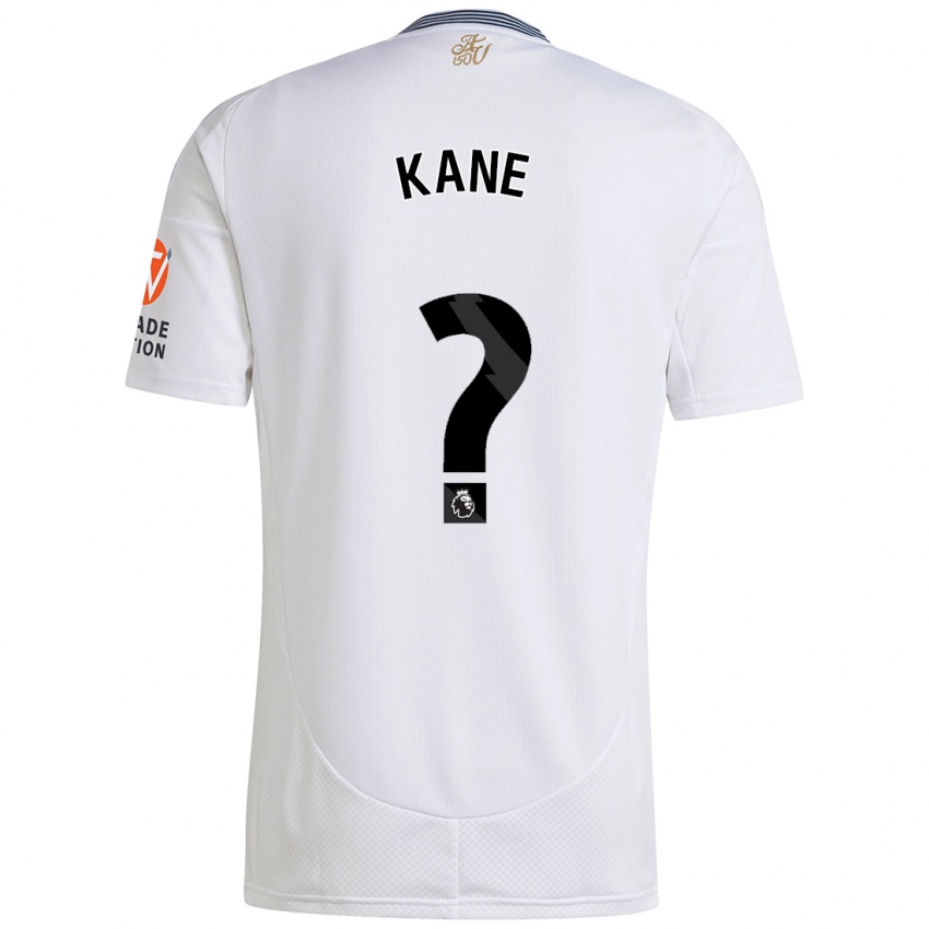 Kinderen Kane Taylor #0 Wit Uitshirt Uittenue 2024/25 T-Shirt België