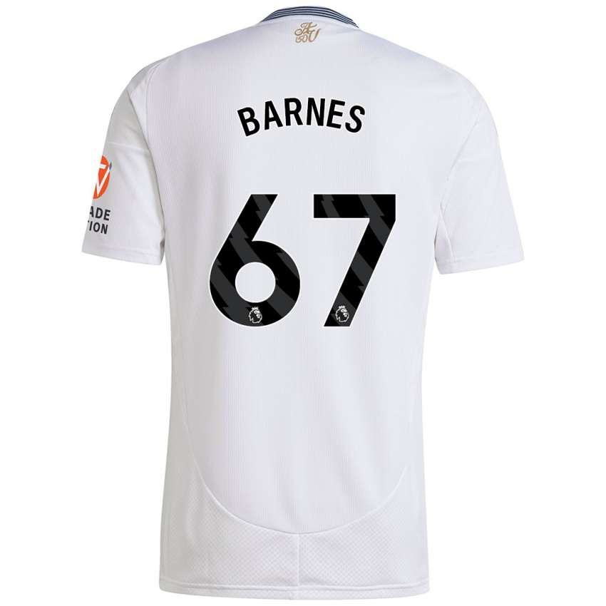 Enfant Maillot Mikell Barnes #67 Blanc Tenues Extérieur 2024/25 T-Shirt Belgique