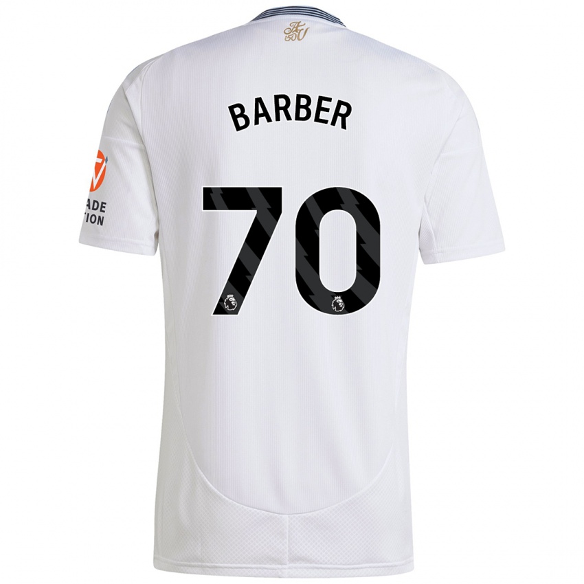 Enfant Maillot Jayden Barber #70 Blanc Tenues Extérieur 2024/25 T-Shirt Belgique