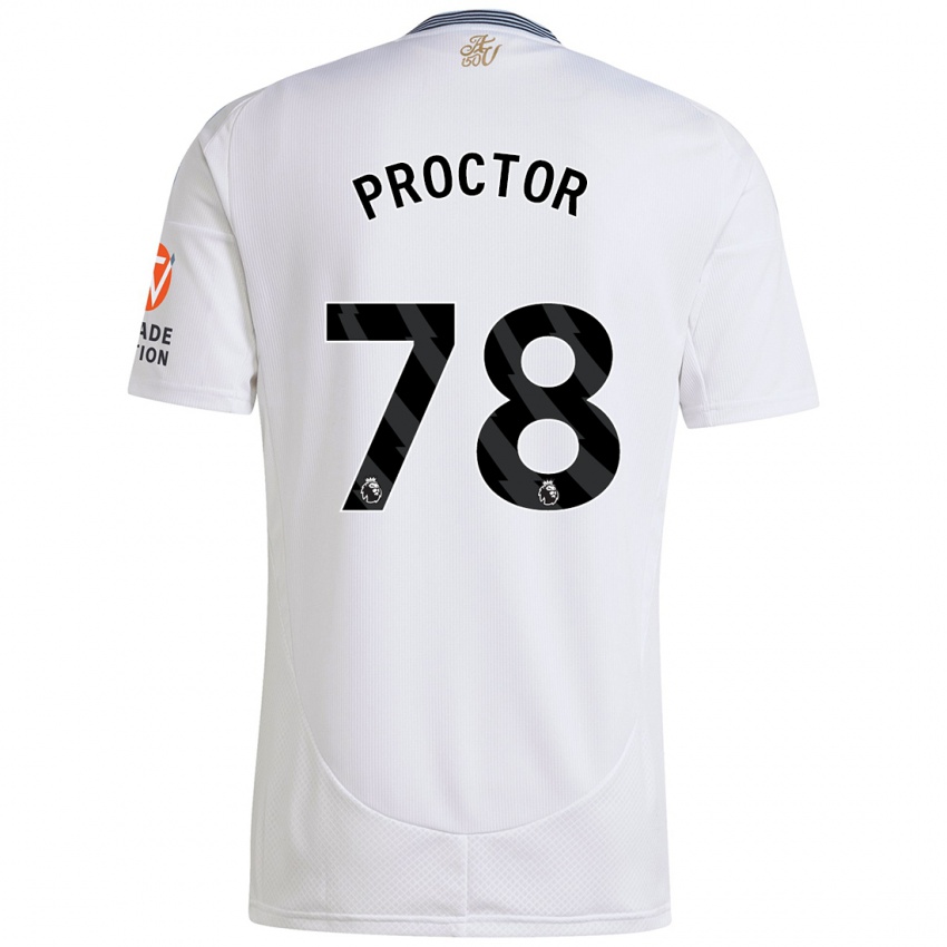 Enfant Maillot Sam Proctor #78 Blanc Tenues Extérieur 2024/25 T-Shirt Belgique