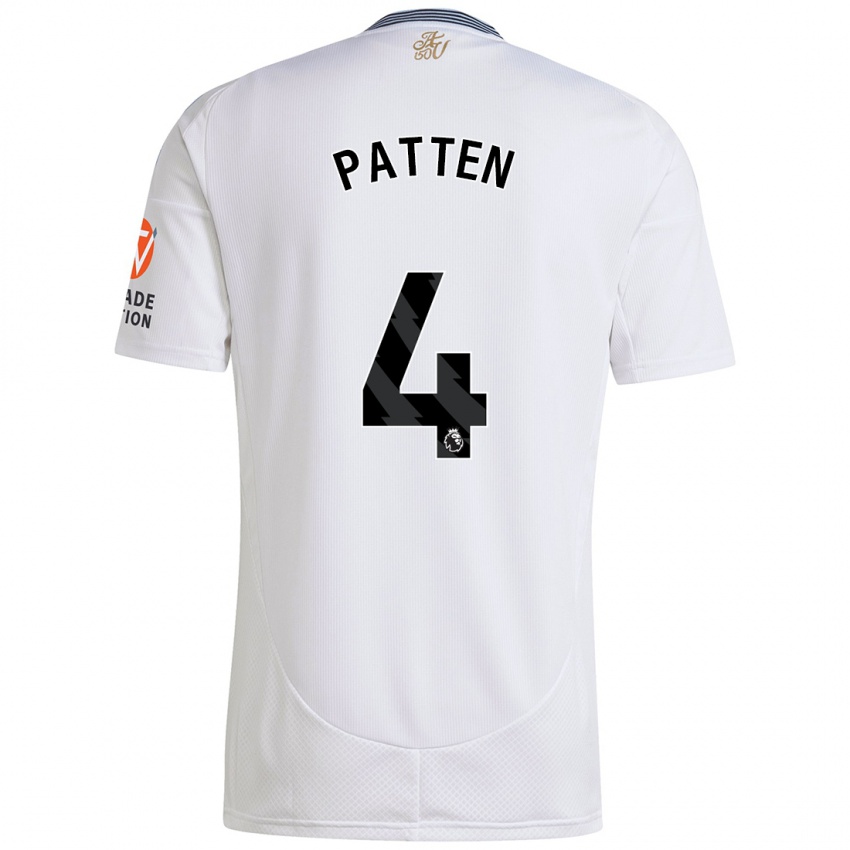 Kinderen Anna Patten #4 Wit Uitshirt Uittenue 2024/25 T-Shirt België