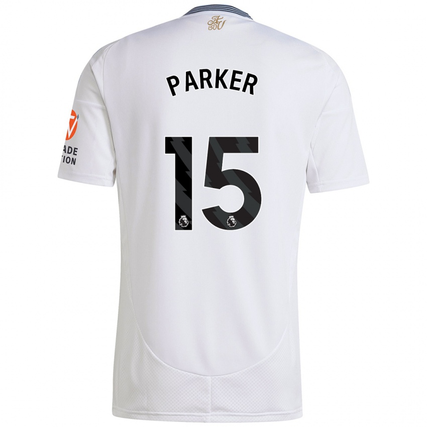 Enfant Maillot Lucy Parker #15 Blanc Tenues Extérieur 2024/25 T-Shirt Belgique