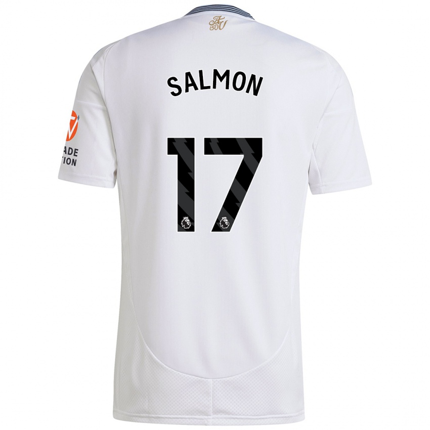 Enfant Maillot Ebony Salmon #17 Blanc Tenues Extérieur 2024/25 T-Shirt Belgique