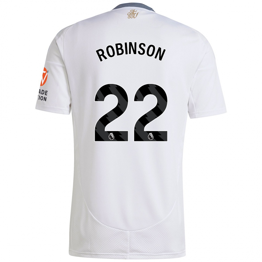 Enfant Maillot Katie Robinson #22 Blanc Tenues Extérieur 2024/25 T-Shirt Belgique