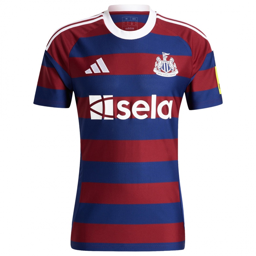 Enfant Maillot Bruno Guimaraes #39 Bordeaux Bleu Marine Tenues Extérieur 2024/25 T-Shirt Belgique