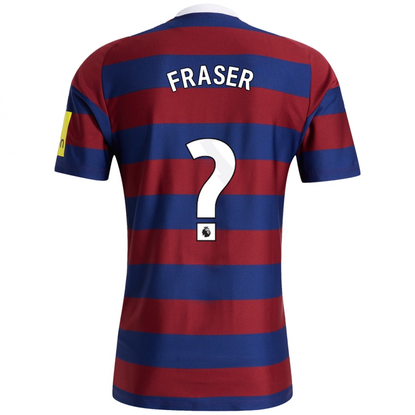 Enfant Maillot Ryan Fraser #0 Bordeaux Bleu Marine Tenues Extérieur 2024/25 T-Shirt Belgique