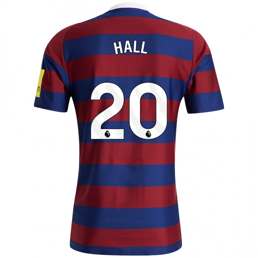 Enfant Maillot Lewis Hall #20 Bordeaux Bleu Marine Tenues Extérieur 2024/25 T-Shirt Belgique