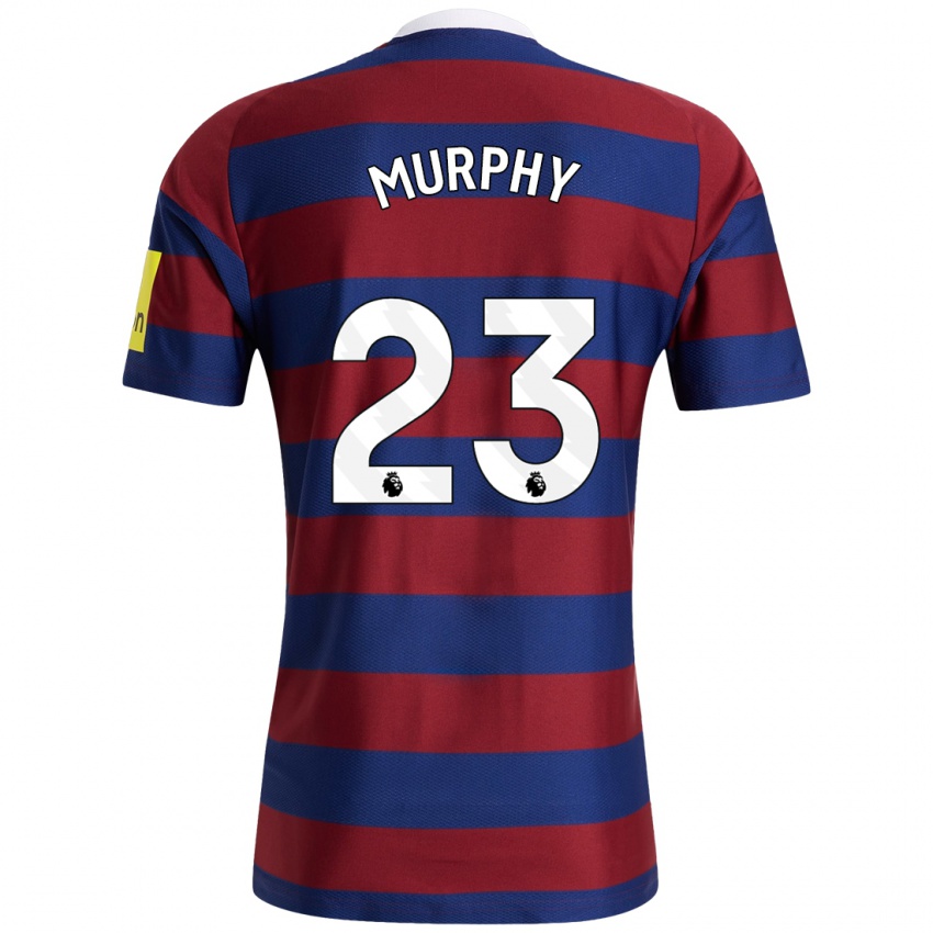 Enfant Maillot Jacob Murphy #23 Bordeaux Bleu Marine Tenues Extérieur 2024/25 T-Shirt Belgique