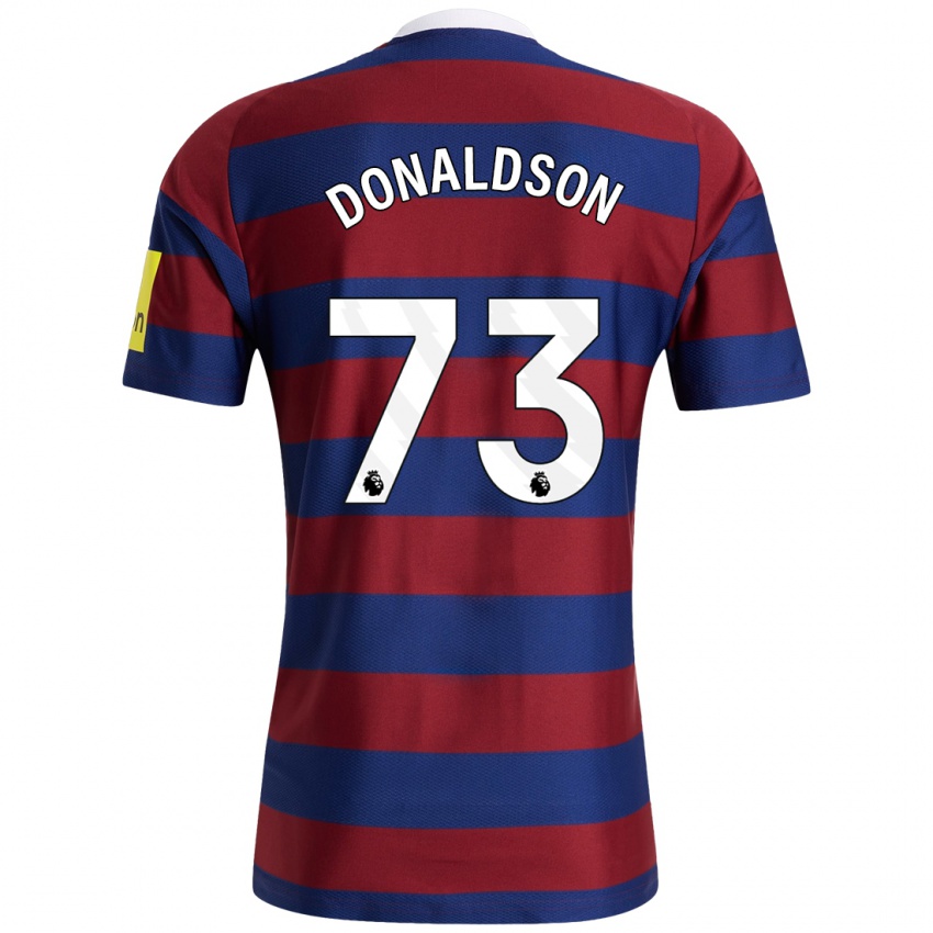 Enfant Maillot Josh Donaldson #73 Bordeaux Bleu Marine Tenues Extérieur 2024/25 T-Shirt Belgique