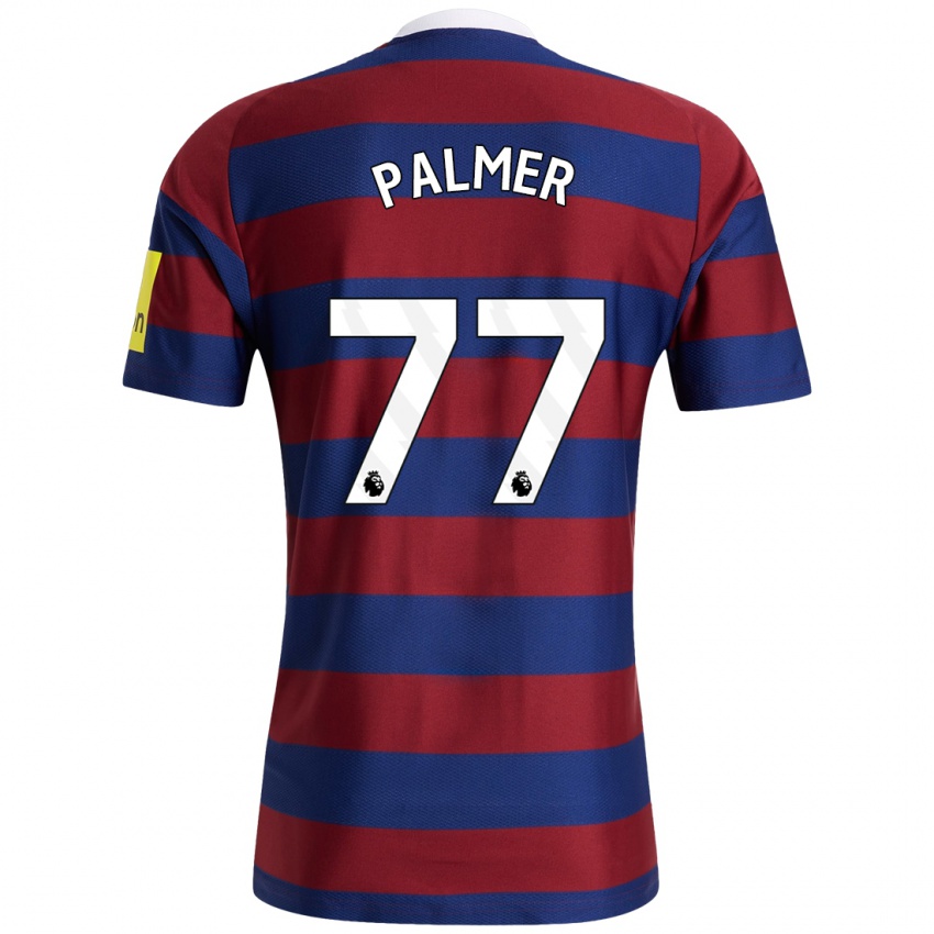 Enfant Maillot Darren Palmer #77 Bordeaux Bleu Marine Tenues Extérieur 2024/25 T-Shirt Belgique