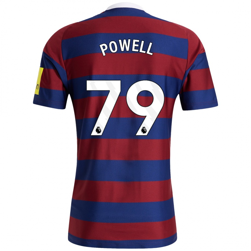 Enfant Maillot Rory Powell #79 Bordeaux Bleu Marine Tenues Extérieur 2024/25 T-Shirt Belgique