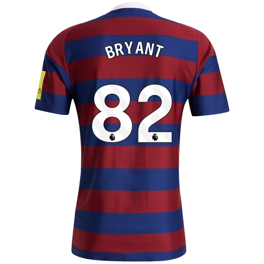 Enfant Maillot Thomas Bryant #82 Bordeaux Bleu Marine Tenues Extérieur 2024/25 T-Shirt Belgique