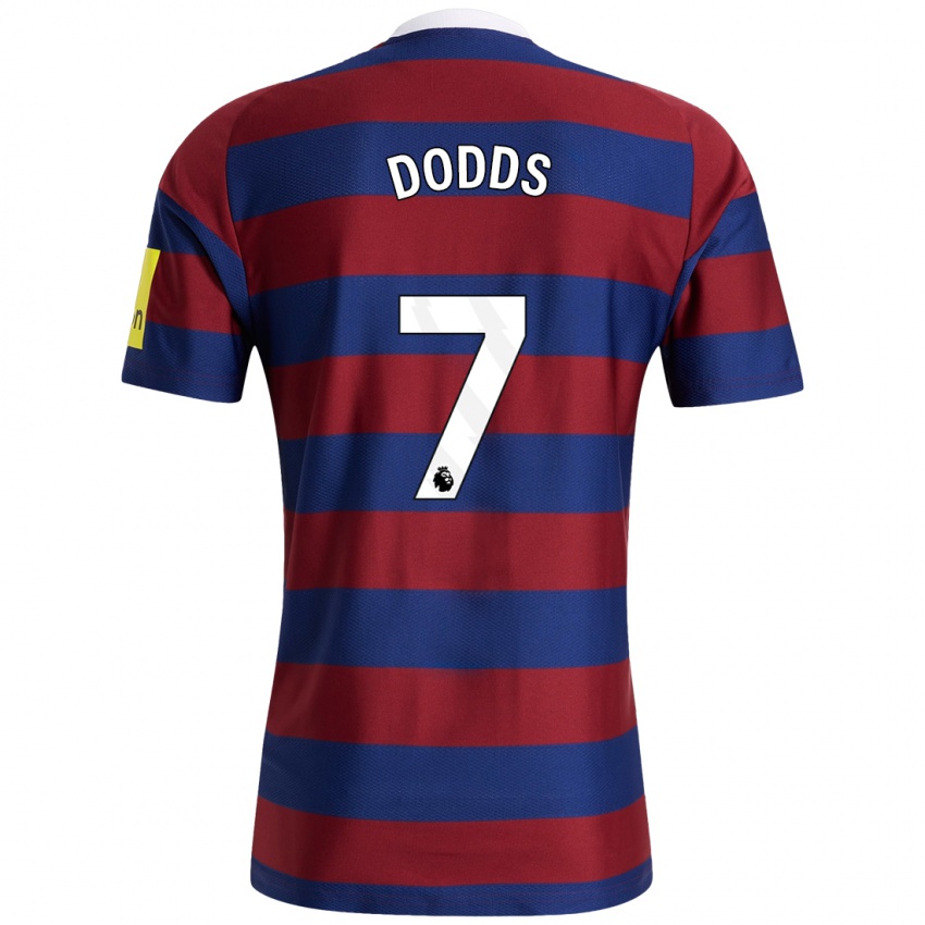 Kinderen Tyler Dodds #7 Bordeauxrood Marineblauw Uitshirt Uittenue 2024/25 T-Shirt België