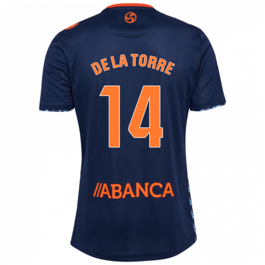 Enfant Maillot Luca De La Torre #14 Bleu Marine Tenues Extérieur 2024/25 T-Shirt Belgique