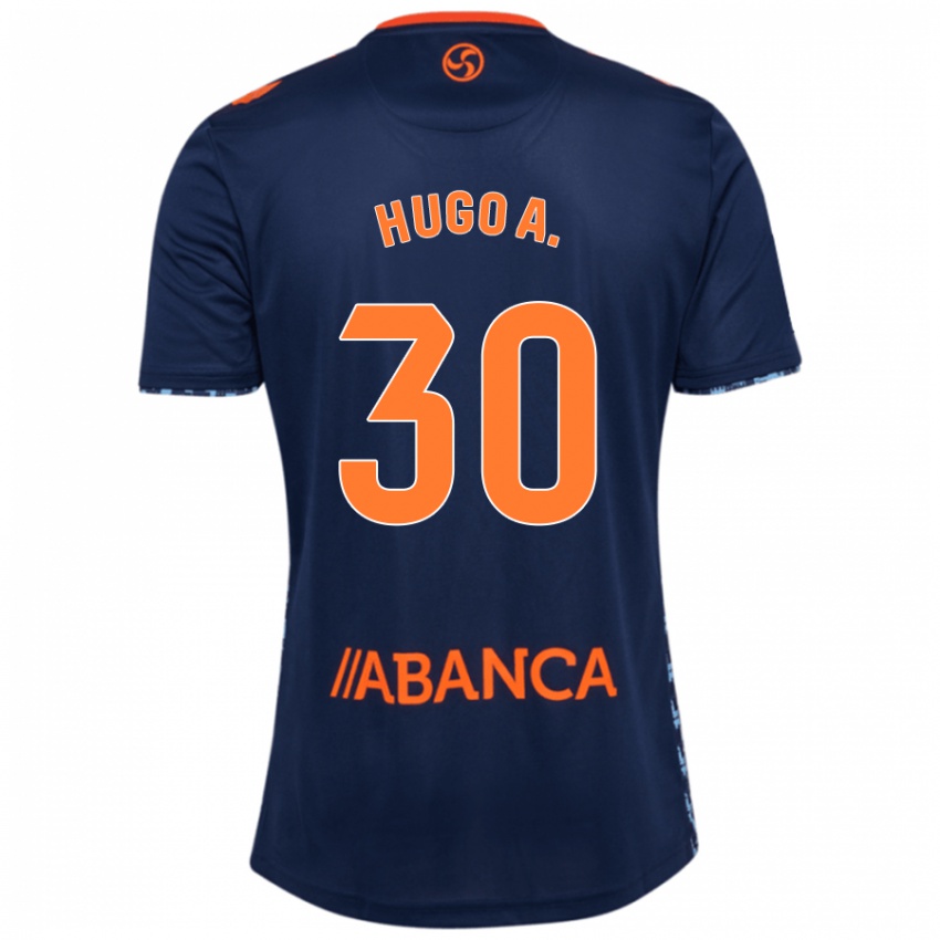 Enfant Maillot Hugo Álvarez #30 Bleu Marine Tenues Extérieur 2024/25 T-Shirt Belgique