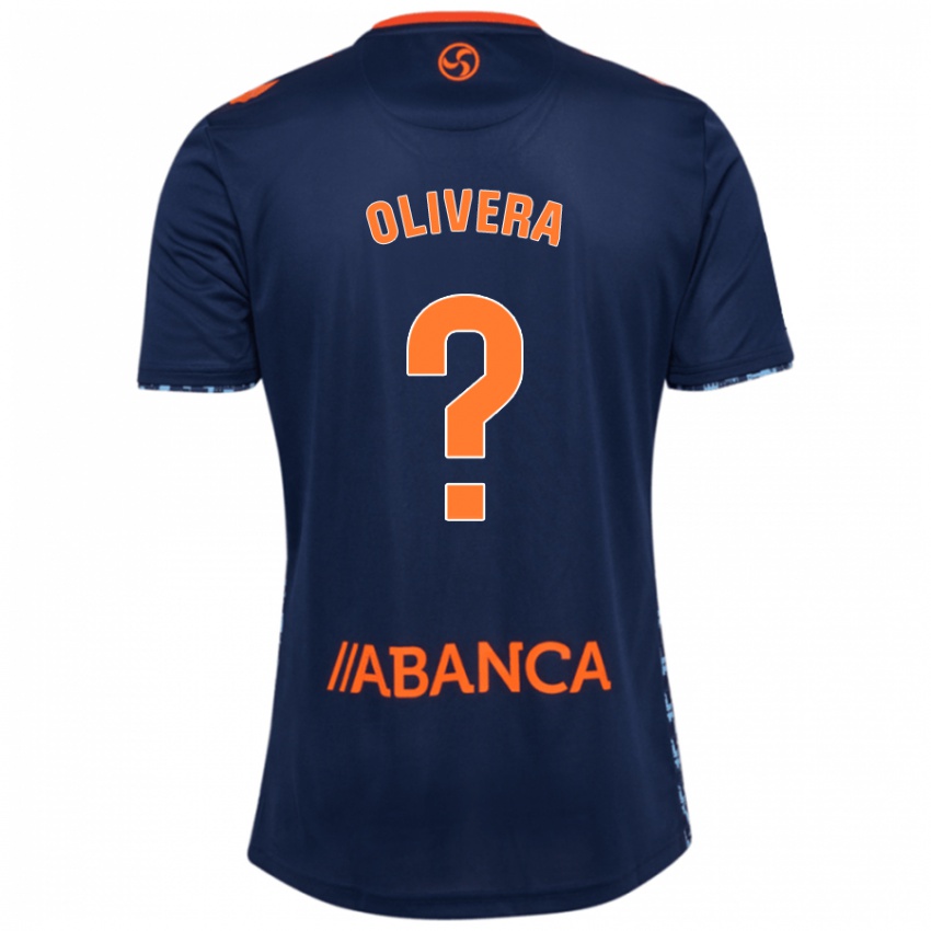 Enfant Maillot Nacho Olivera #0 Bleu Marine Tenues Extérieur 2024/25 T-Shirt Belgique