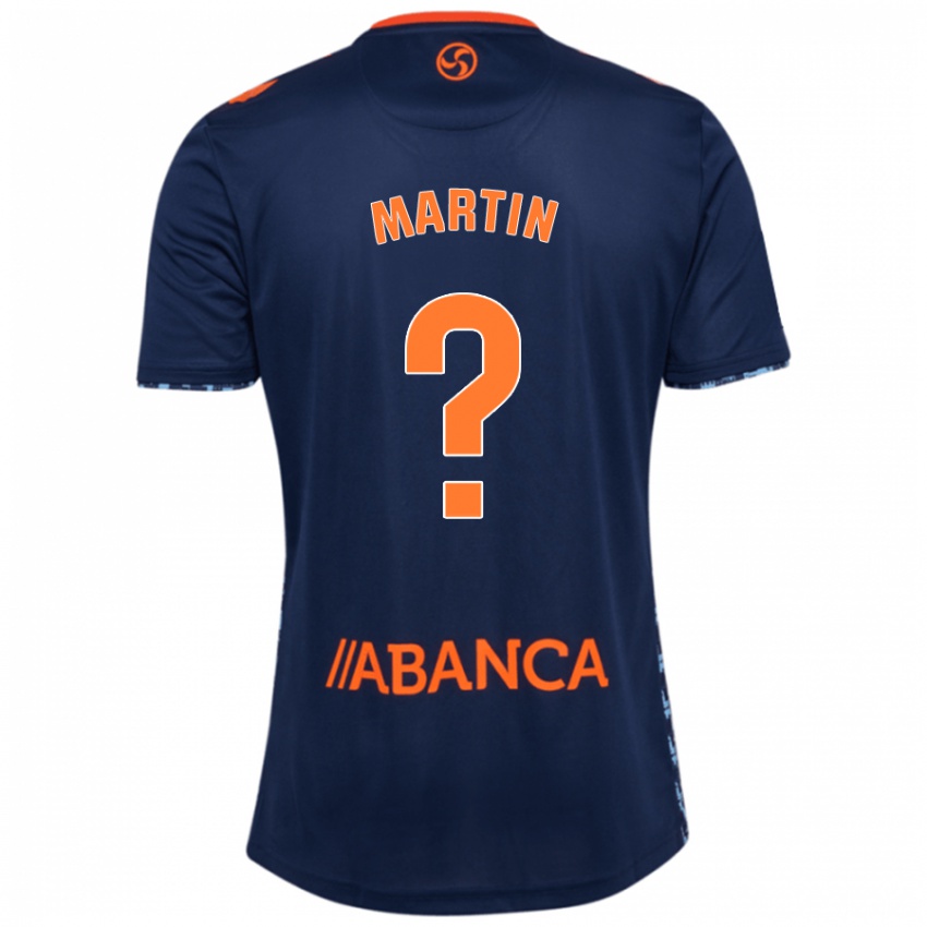 Enfant Maillot Pablo Martín #0 Bleu Marine Tenues Extérieur 2024/25 T-Shirt Belgique