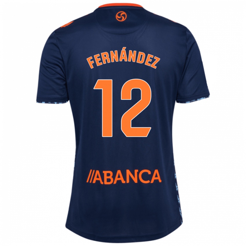 Enfant Maillot Manu Fernández #12 Bleu Marine Tenues Extérieur 2024/25 T-Shirt Belgique