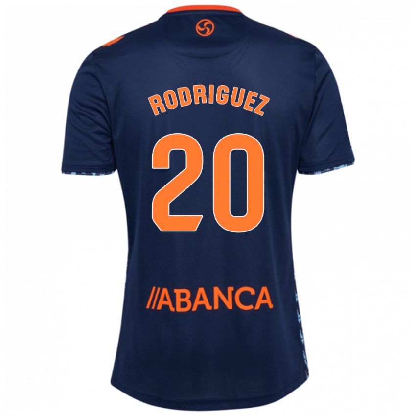 Enfant Maillot Javi Rodríguez #20 Bleu Marine Tenues Extérieur 2024/25 T-Shirt Belgique