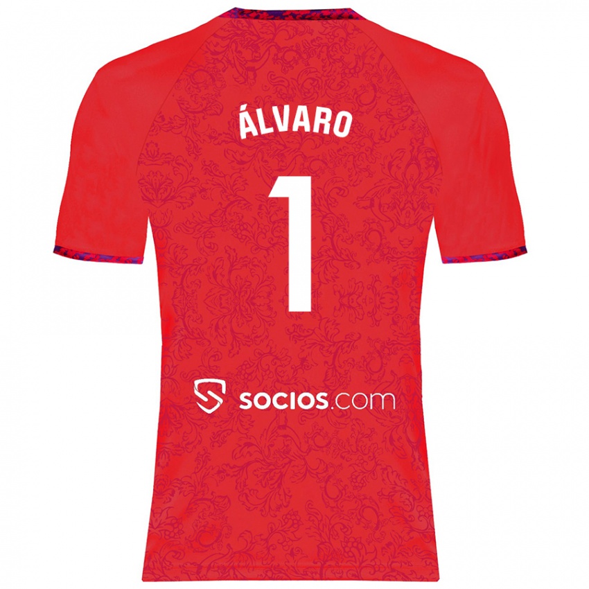 Enfant Maillot Álvaro Fernández #1 Rouge Tenues Extérieur 2024/25 T-Shirt Belgique