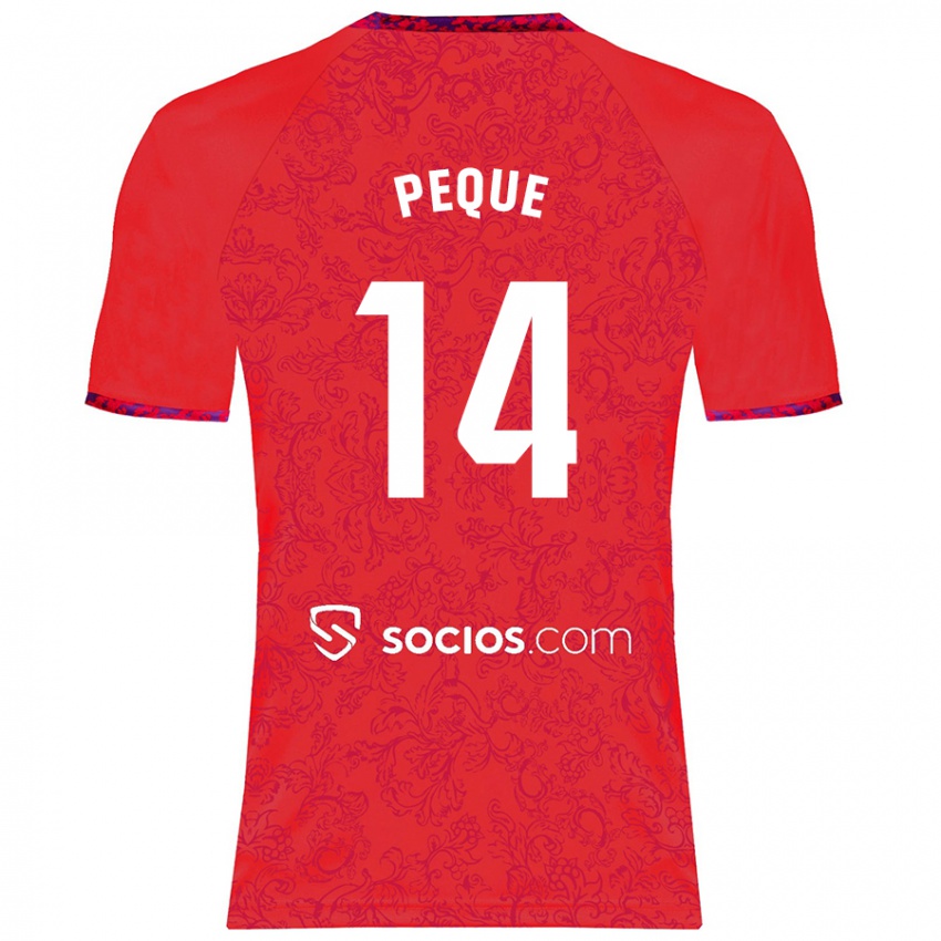 Enfant Maillot Peque Fernández #14 Rouge Tenues Extérieur 2024/25 T-Shirt Belgique