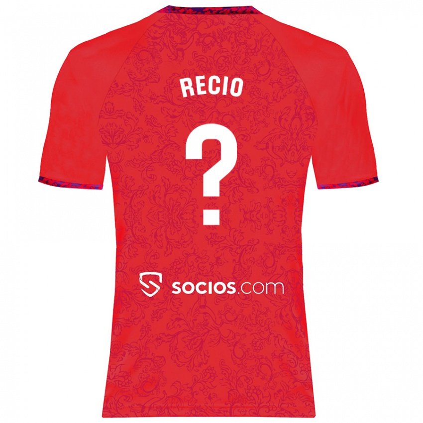 Enfant Maillot Sergio Recio #0 Rouge Tenues Extérieur 2024/25 T-Shirt Belgique