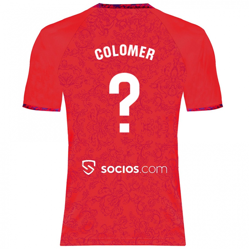 Kinder Carlos Colomer #0 Rot Auswärtstrikot Trikot 2024/25 T-Shirt Belgien