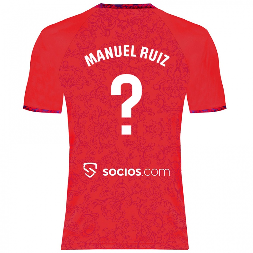 Kinder José Manuel Ruiz #0 Rot Auswärtstrikot Trikot 2024/25 T-Shirt Belgien