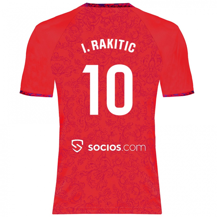 Kinder Ivan Rakitic #10 Rot Auswärtstrikot Trikot 2024/25 T-Shirt Belgien