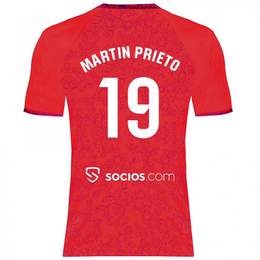 Enfant Maillot Cristina Martín-Prieto Gutiérrez #19 Rouge Tenues Extérieur 2024/25 T-Shirt Belgique