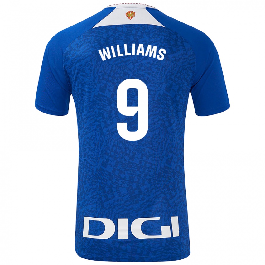 Enfant Maillot Iñaki Williams #9 Bleu Roi Tenues Extérieur 2024/25 T-Shirt Belgique