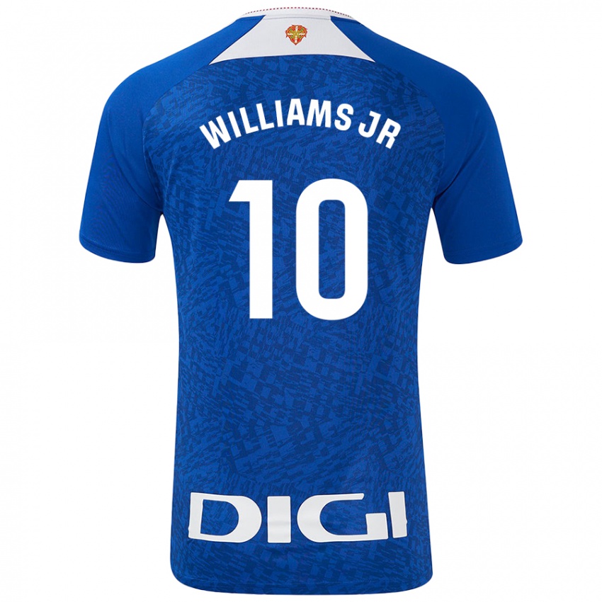 Enfant Maillot Nico Williams #10 Bleu Roi Tenues Extérieur 2024/25 T-Shirt Belgique