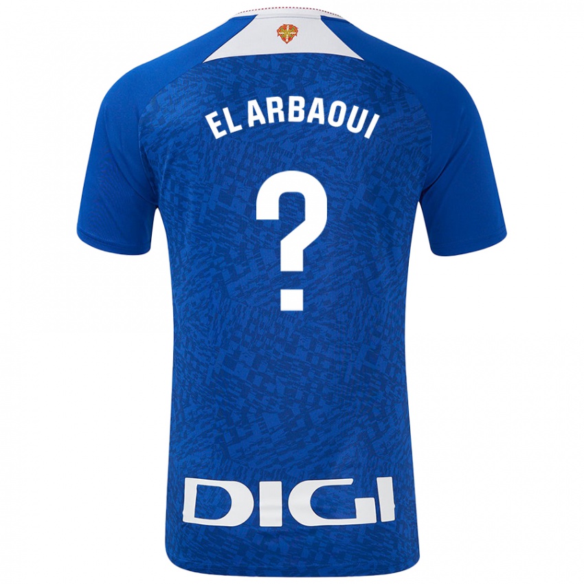 Enfant Maillot Ilyas El Arbaoui #0 Bleu Roi Tenues Extérieur 2024/25 T-Shirt Belgique