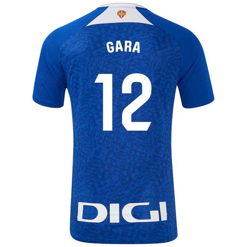 Enfant Maillot Gara #12 Bleu Roi Tenues Extérieur 2024/25 T-Shirt Belgique