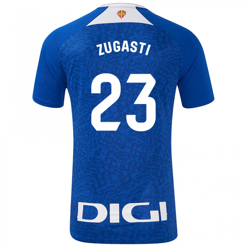 Enfant Maillot Patricia Zugasti Oses #23 Bleu Roi Tenues Extérieur 2024/25 T-Shirt Belgique